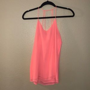 Bright coral colored blouse